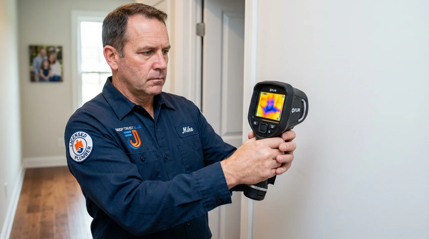 Thermal imaging leak detection by Johns Plumbing LLC in Pepeekeo